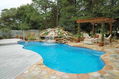 Fiberglass pool the pool guyz feature picture