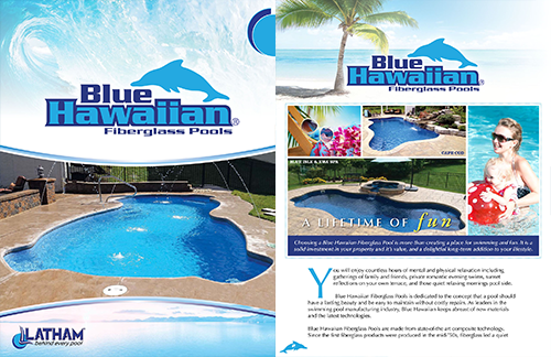 Blue hawaiian latham pool