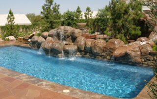 Saltwater fiberglass pool