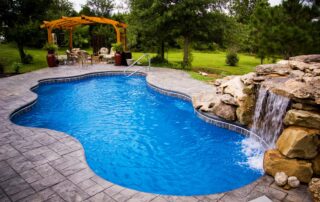 Fiberglass saltwater pool