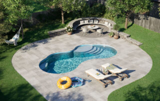 Fiberglass pool by latham pools